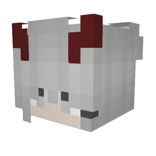 healinglove Minecraft avatar head, 3D render