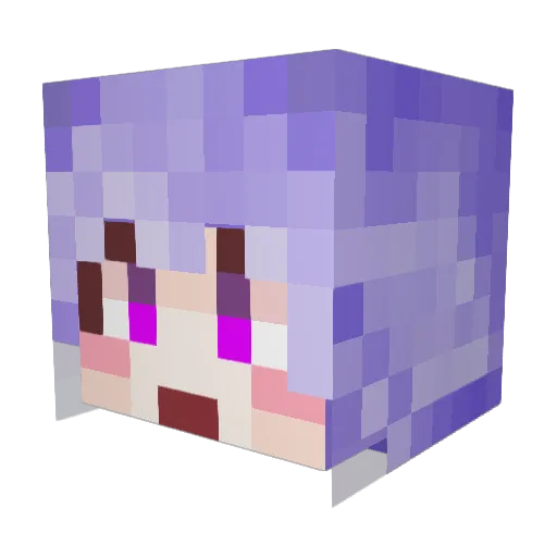 healingtime Minecraft avatar head, 3D render