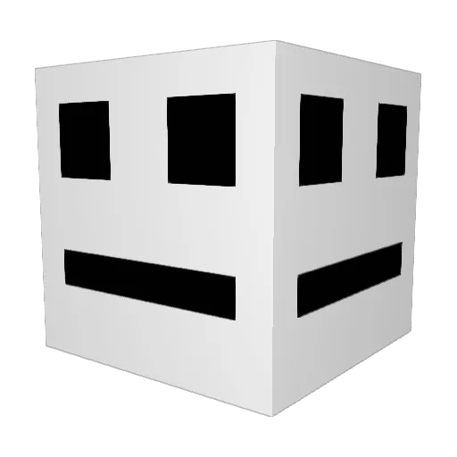 healthyuncle Minecraft avatar head, 3D render