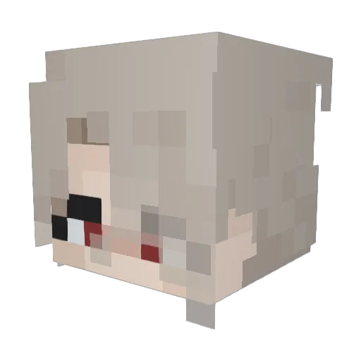 heanbe Minecraft avatar head, 3D render