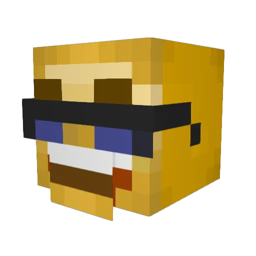 heart3t Minecraft avatar head, 3D render