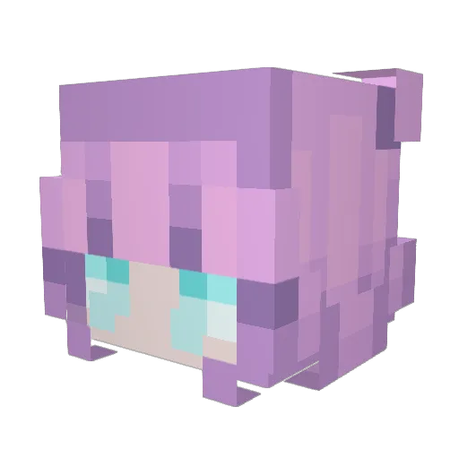 heart_chaser Minecraft avatar head, 3D render