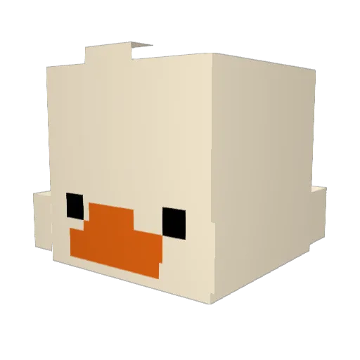 heartbbi Minecraft avatar head, 3D render