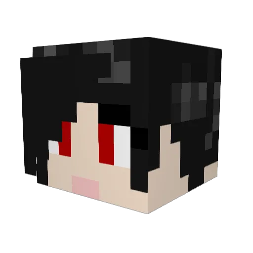 heartbreakdude Minecraft avatar head, 3D render