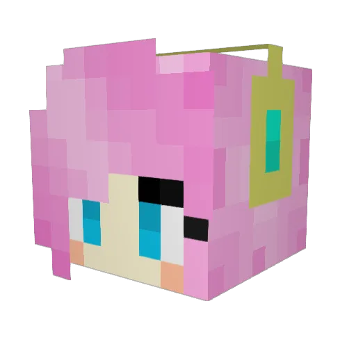 heartbreakhime Minecraft avatar head, 3D render