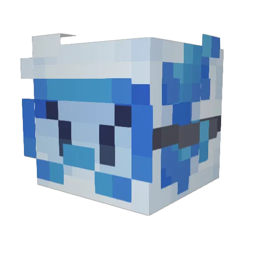 hearthome Minecraft avatar head, 3D render
