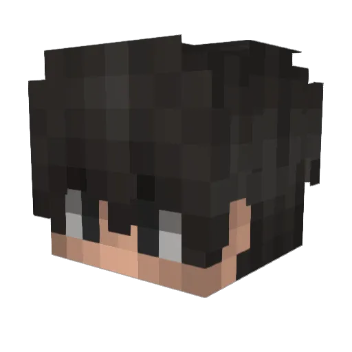 heartlessazure Minecraft avatar head, 3D render