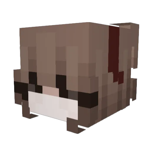 heartlessly_ Minecraft avatar head, 3D render