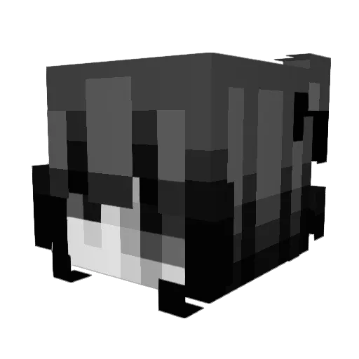 heartpiercings Minecraft avatar head, 3D render