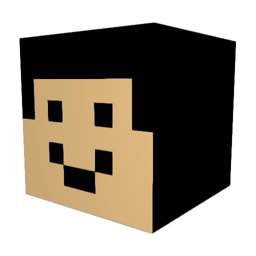 hearts2mimi Minecraft avatar head, 3D render