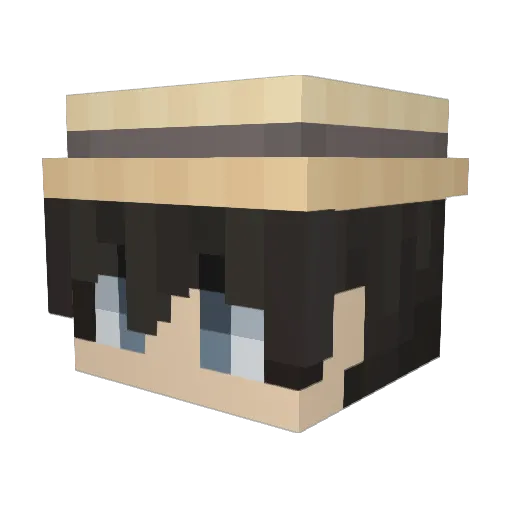heartsforisa Minecraft avatar head, 3D render