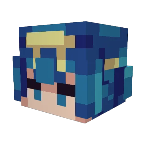 heartspice Minecraft avatar head, 3D render