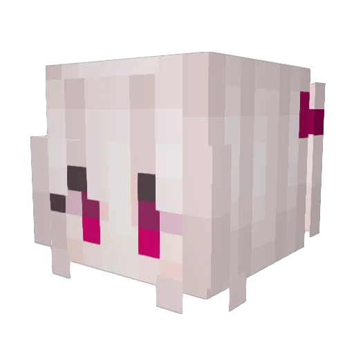 heartunderablade Minecraft avatar head, 3D render