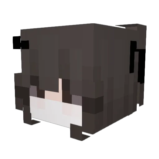 heartzalice Minecraft avatar head, 3D render
