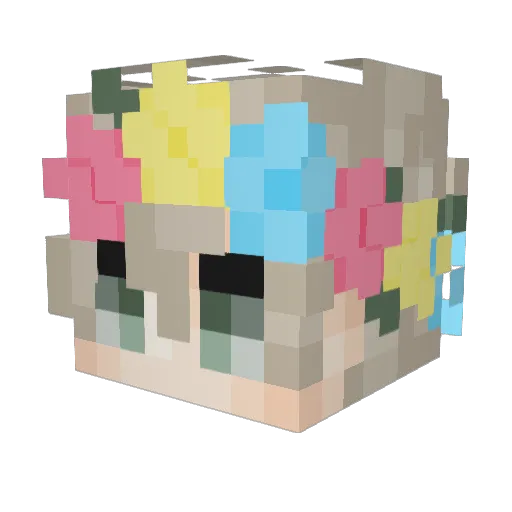 heat_wayve Minecraft avatar head, 3D render