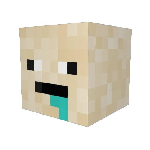heatdiscord Minecraft avatar head, 3D render