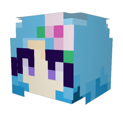 heather0110 Minecraft avatar head, 3D render