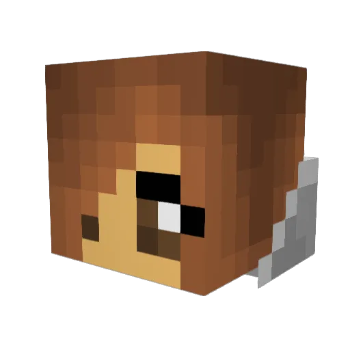 heather_205 Minecraft avatar head, 3D render