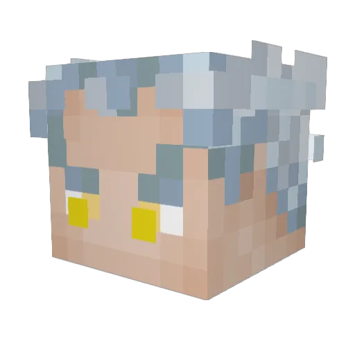 heaton0 Minecraft avatar head, 3D render