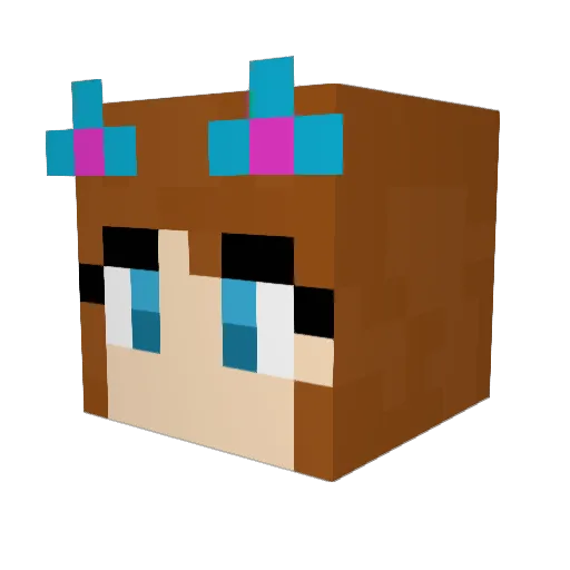 heavengates Minecraft avatar head, 3D render