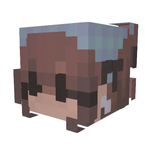 heavenils Minecraft avatar head, 3D render