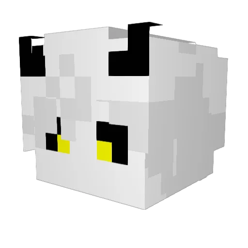 heavenislost Minecraft avatar head, 3D render