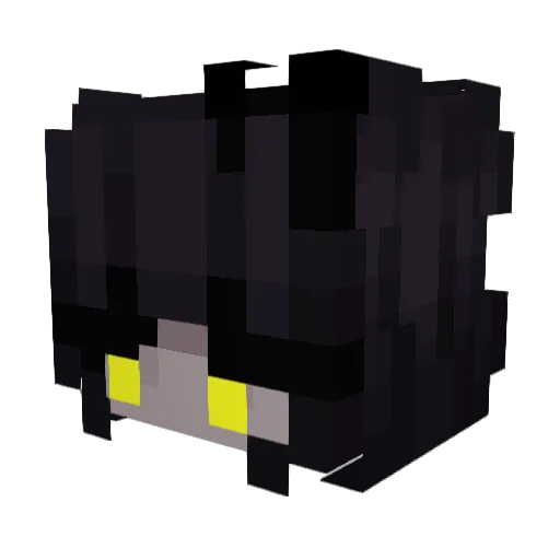 heavenlyumami Minecraft avatar head, 3D render