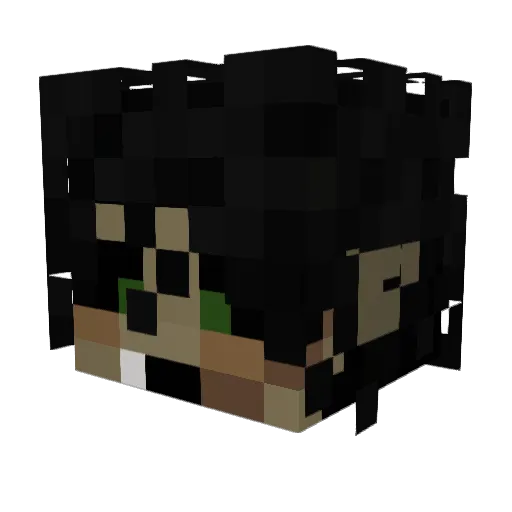 heavenshark Minecraft avatar head, 3D render