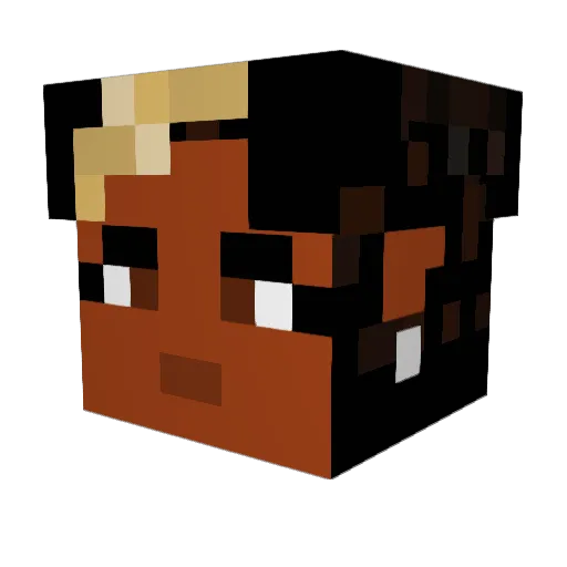 heavybomb Minecraft avatar head, 3D render