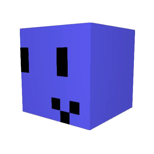 heavymetalmidis Minecraft avatar head, 3D render