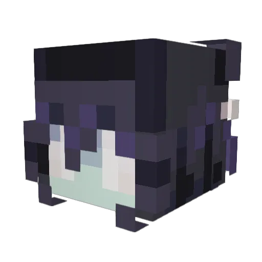 heavypiano Minecraft avatar head, 3D render