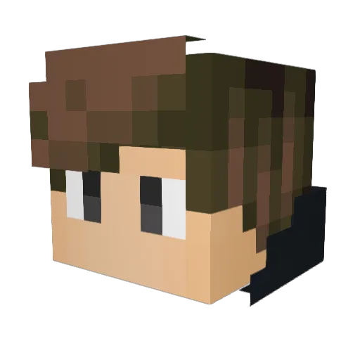 hebbe99 Minecraft avatar head, 3D render