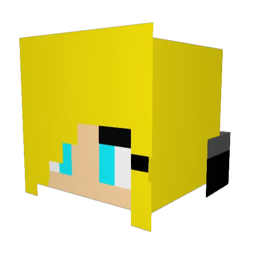 hebis1298 Minecraft avatar head, 3D render