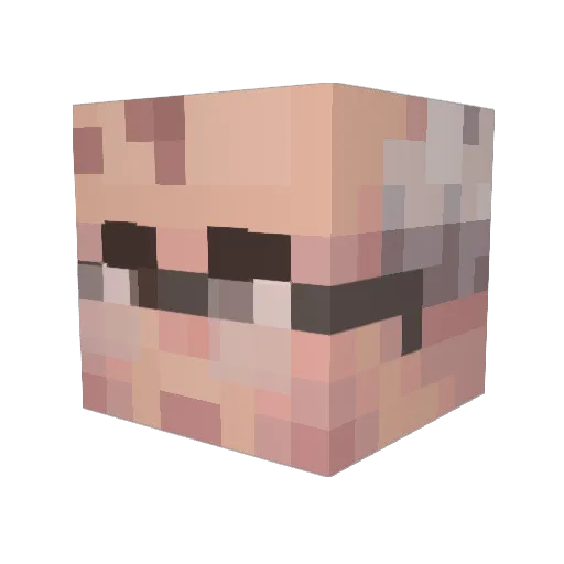 hecatoncheries76 Minecraft avatar head, 3D render