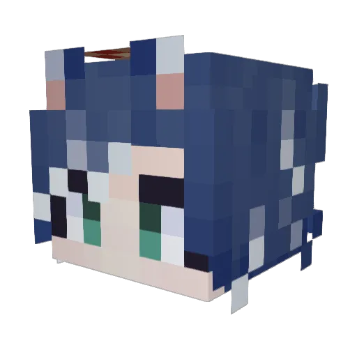 heccz Minecraft avatar head, 3D render