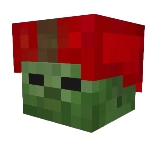 heck_off Minecraft avatar head, 3D render