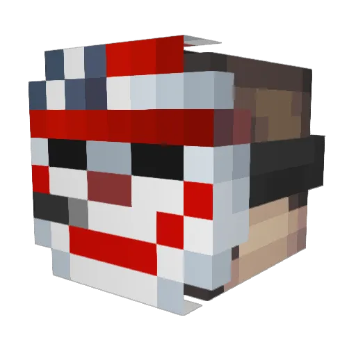 heckek Minecraft avatar head, 3D render