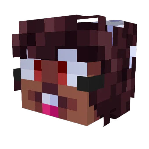hecki_49 Minecraft avatar head, 3D render