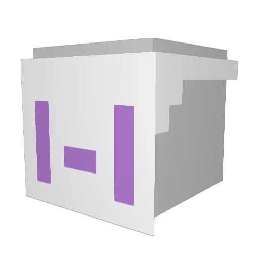 heckt_rl Minecraft avatar head, 3D render