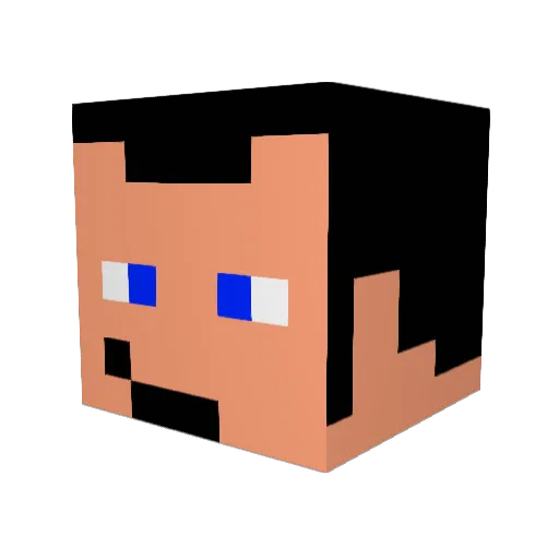hectorm Minecraft avatar head, 3D render