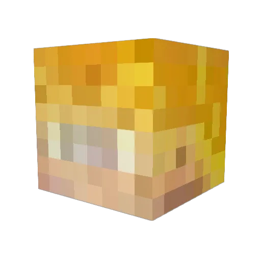 hectorrufo Minecraft avatar head, 3D render
