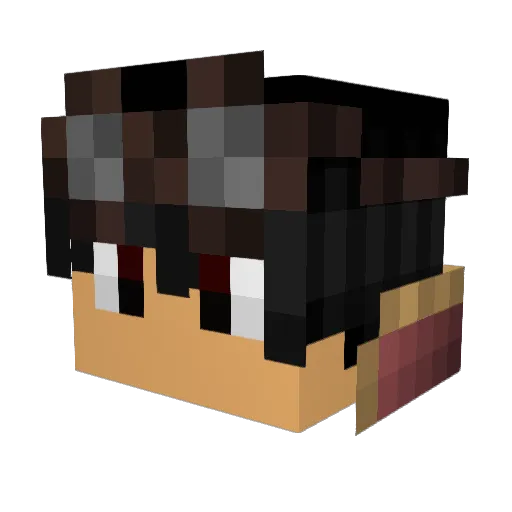 hectorsimer64 Minecraft avatar head, 3D render