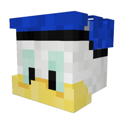 hectrogone Minecraft avatar head, 3D render
