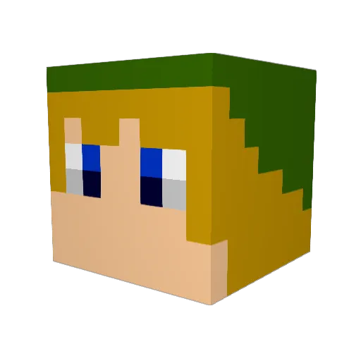 hed98 Minecraft avatar head, 3D render