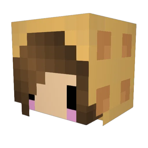 hedda_louise Minecraft avatar head, 3D render