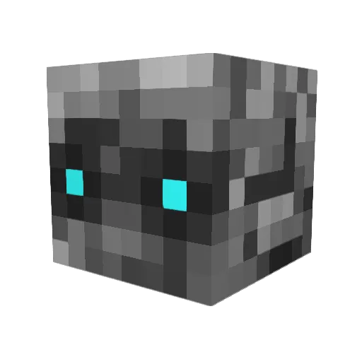 hedgequick Minecraft avatar head, 3D render
