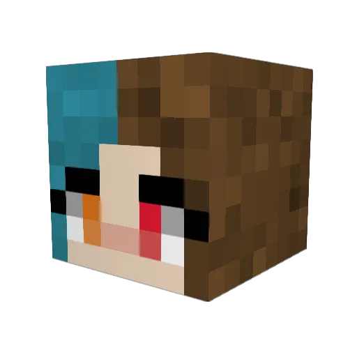 hedyyy Minecraft avatar head, 3D render