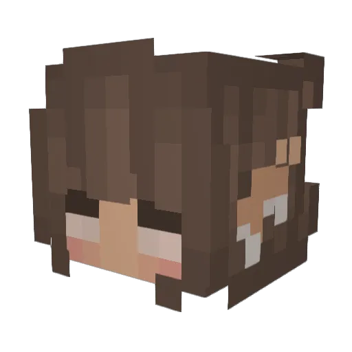 heeaattheerr Minecraft avatar head, 3D render