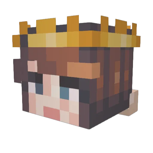heeeehooooo Minecraft avatar head, 3D render