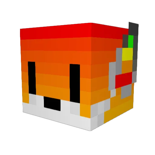 heeerlings Minecraft avatar head, 3D render